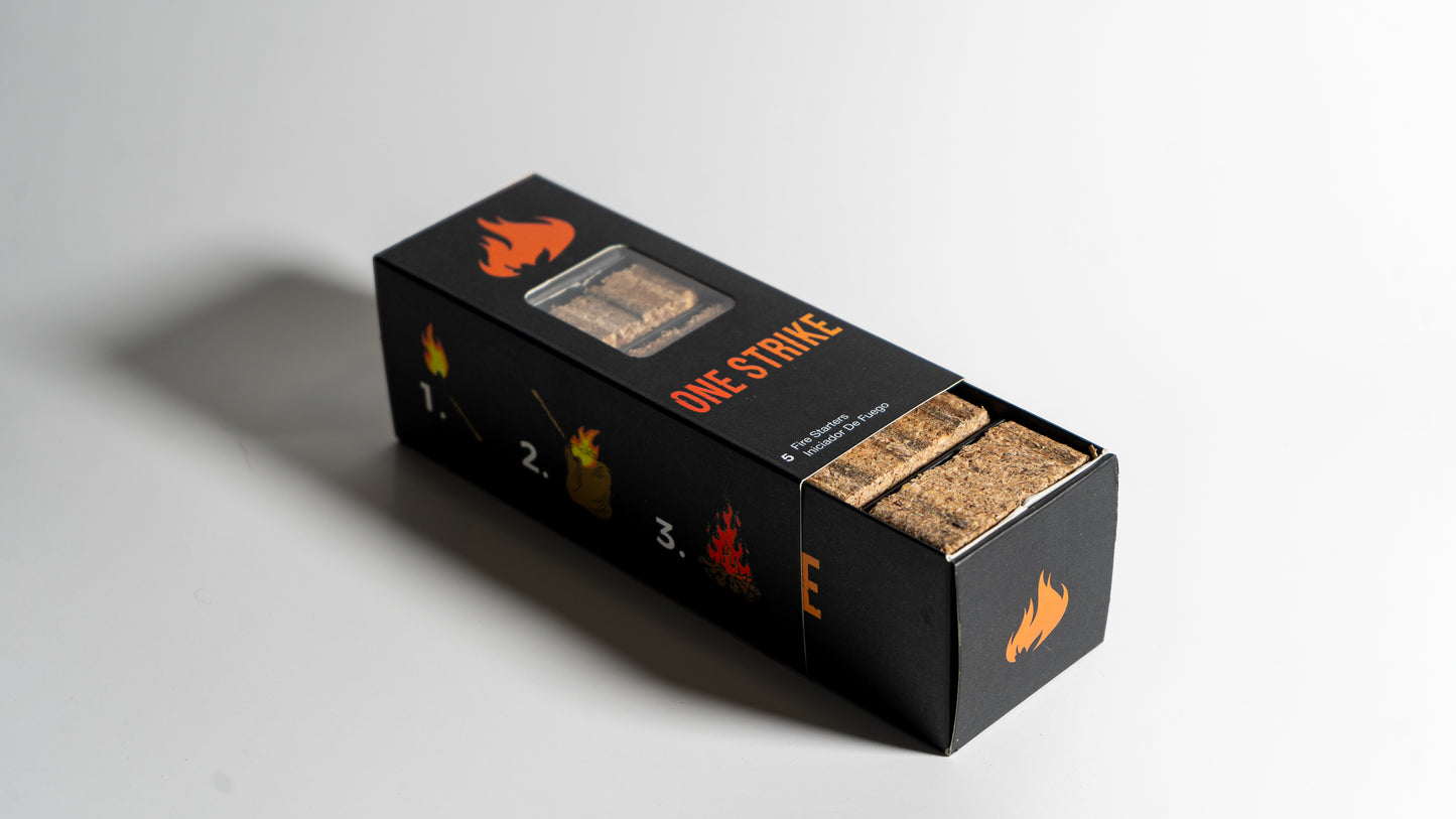 One Strike natural fire starter for survival and camping gear