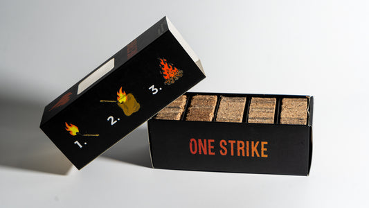 Compact fire starter made from sustainable materials