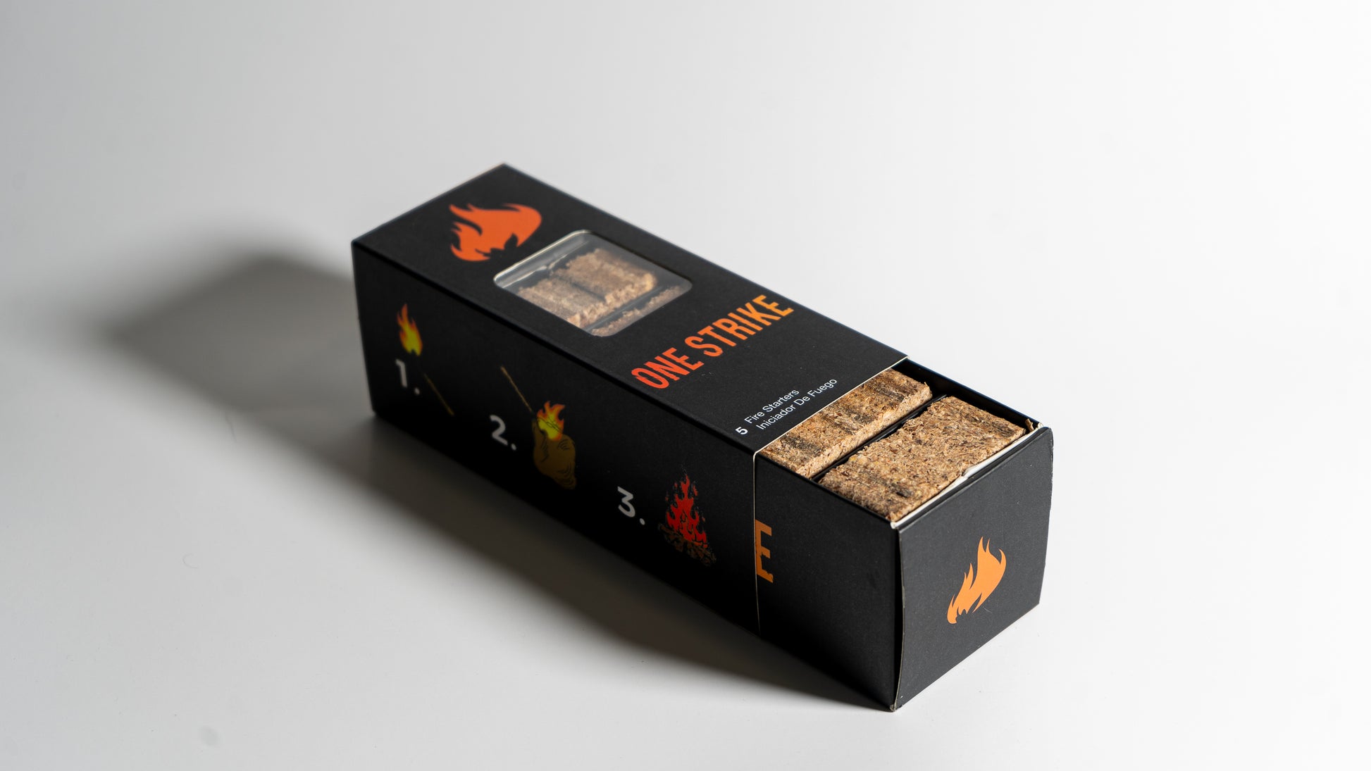 One Strike natural fire starter for survival and camping gear