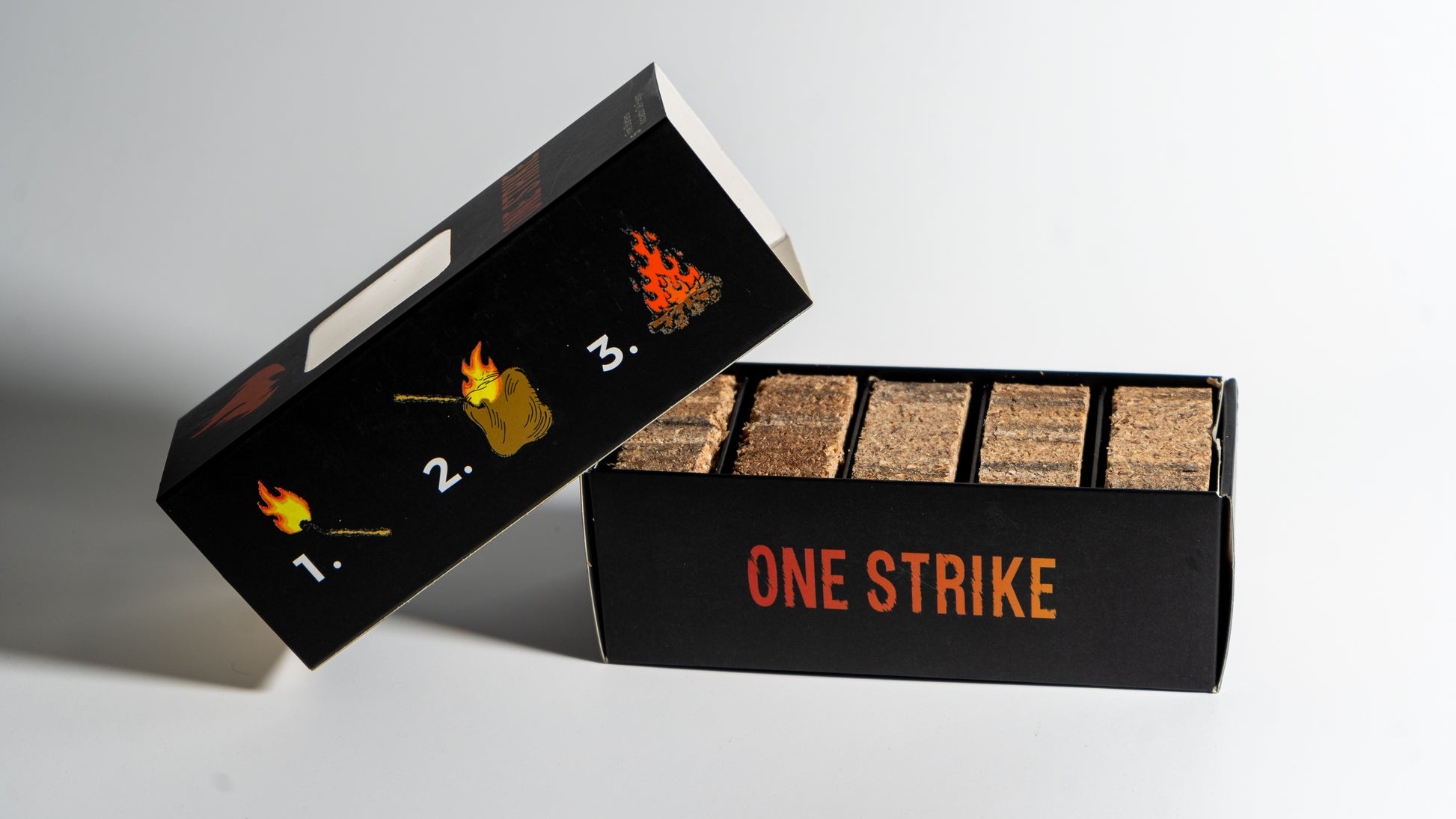 Compact fire starter made from sustainable materials