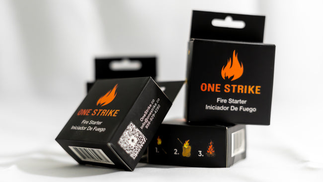 Wholesale bundle of 50 individual One Strike fire starters